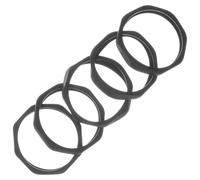 TOGEVAL 5pcs Black Microphone Anti-roll Rings Plastic Mic Protection Circles Anti-slip Accessories for Wireless and Ktv Mics Shockproof Prevent Rolling