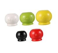 TOGEVAL 5pcs Ceramic Cupping Kit Vacuum Massager with Concave Base for Home Travel Use Lightweight Safe Material Fire Cupping Tool Suitable for Family Therapy