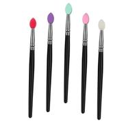 TOGEVAL 5pcs Cosmetics Eye Shadow Face Makeup Brushes Mixed Professional Makeup Tool for Face Beauty Suitable for Home Use Random Color