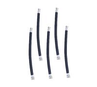 TOGEVAL 5Pcs Durable Bike Pump Replacement Hoses Black Inflator Extension Tubes for Secure Tire Inflation Portable and Flexible Design Compatible with Various Bike Valves