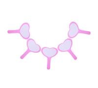 TOGEVAL 5Pcs Erasable Scoreboards Single Side Blank Heart Shaped Whiteboards Handheld Paddles for Voting Scoring and Judges in Sports Events and Easy to Use