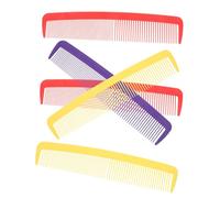 TOGEVAL 5pcs Giant Oversized Comb Jumbo Wide Tooth Plastic Hair Styling Props for Halloween Carnival Parties Cosplay Pranks Stage Performances with Red Yellow Purple Colors