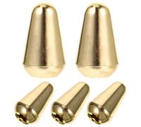 TOGEVAL 5pcs Guitar Toggle Caps Way Tip Electric Guitar Parts Replacement Shifter Knob Bass Caps Knob Hat
