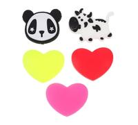 TOGEVAL 5pcs Heart Shape Tennis Racquet Dampeners Creative Silicone Vibration Absorbers for Enhanced Play Easy to Install for Personalizing Your Racket