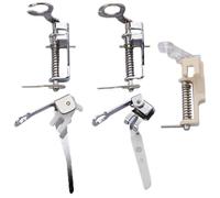 TOGEVAL 5pcs Household Darning Presser Foot Replaceable Presser Feet for Sewing Machine, Steel and Abs, Free-motion Quilting, Rounded Corners, for Fabrics, Beginners and Professionals