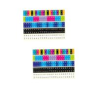 TOGEVAL 5pcs Kalimba Stickers for Thumb Piano Easy to Apply Note Decals Finger Key Labels for Beginners Learning Aid for Kalimba Players