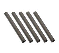 TOGEVAL 5pcs Light-proof Metal Nail Pen Caps 8mm Inner Diameter Manicure Brush Covers Sealed Nail Art Pen Accessories for Professional Artists