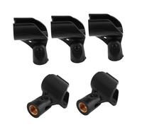 TOGEVAL 5pcs Microphone Holder Clips Desk Mount Adapter Simple Design for Indoor Outdoor Use Robust Material for Longevity