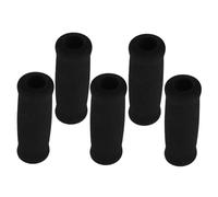 TOGEVAL 5pcs Non-Slip Thickened Sponge Cane Handle Grips Replacement for Elderly Crutches Walking Sticks Comfortable Soft Foam Covers Reduce Hand and Fatigue Black