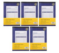 TOGEVAL 5pcs Part Order Book for Small Business Multi-Purpose Receipt and Invoice Record Pad Lightweight Carbonless Duplicate Pages for Efficient Order Tracking and Professional Management