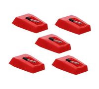 TOGEVAL 5Pcs Replacement Stylus Needles for Gramophone Turntable Record Player Aluminum and Plastic Construction Easy Installation Without Tools Compatible with Various Models