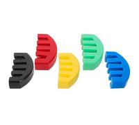 TOGEVAL 5Pcs Rubber Violin Practice Mutes with Five Claw Bridge Installation Sound Dampener for Beginners Orchestral Performance Vibrant Color for Quiet Training
