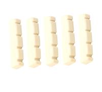 TOGEVAL 5Pcs String Mandolin Slotted Nuts Replacement Instrument Parts with Smooth Polished Surface for Stable Tone and Noise Reduction