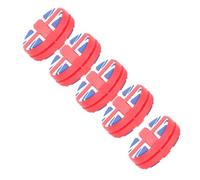 TOGEVAL 5pcs Tennis Vibration Dampeners Silicone Shock Absorbers Lightweight National Flag Design for Racket Noise Reduction and Vibration Control Easy to Install Compatible with Tennis