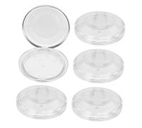 TOGEVAL 5pcs Transparent Plastic Eyelash Storage Boxes Eyelash Organizer Cases for Clean and Convenient Lashes for Travel Makeup and Giving