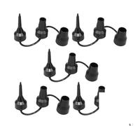 TOGEVAL 5Sets Air Mattress Nozzles Replacement Inflatable Pump Nozzles for Quick Inflation of Air Beds Swimming Rings and More Compatible with Various Pumps