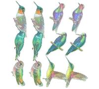TOGEVAL 6 Pairs Magnetic Anti-Collision Window Cling Stickers Hummingbird Decals for Bird Strike Prevention Window Screen Decor Wear-Resistant Material Home Party Festival Use