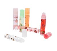 TOGEVAL 6 Pcs Fruit-flavored Lip Pomade Transparent Moisturizing Lip Protectors Portable for Men Women Boys Prevent Dryness and Peeling