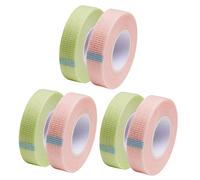 TOGEVAL 6 Rolls Breathable Eyelash Extension Tape with Vent Adhesive Lash Graft Tape for Various Eye Shapes Safe Skin Friendly Strong Adhesion and Easy Tear for Professional and Personal