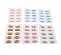TOGEVAL 6 Sheets Waterproof Eyeshadow Stickers For Women: Gradient Eye Makeup Temporary Sticker For Summer Outdoor Activities Party Festival Accessories