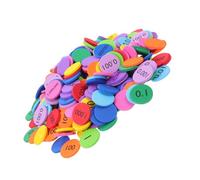 TOGEVAL 600pcs Colorful Place Value Disks for Boy Girl Educational Math Learning Discs Arithmetic Number Toys for Early Childhood Education and Number Cognition