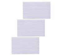 TOGEVAL 600Pcs Small Lined Index Cards 3X5 Inch Double Sided Ruled Flashcards White for Study Learning and Home School Supplies