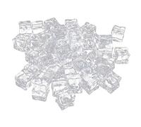 TOGEVAL 60pcs Acrylic Fake Ice Cubes Irregular Shape Reusable Decorative Ice Cubes for Food Display and Photography, Sturdy and Light in Weight Props