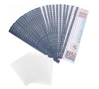 TOGEVAL 60pcs Classroom Desk Name Plates with Educational Number and Letter Designs Adhesive Dots Included for Easy Application Student Desk Name Tags for School Organization and Learning