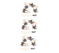 TOGEVAL 6pairs Reliable Tuning Pegs Machine Heads for Ukulele Tuner Compatible Classical Guitar Attractive Design