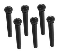 TOGEVAL 6pcs Acoustic Guitar Bridge Pins Pegs Replacement String Pins for Classical Folk Guitars Ukuleles Stable Sound Transmission Accessories