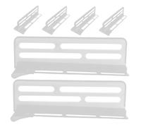 TOGEVAL 6pcs Adjustable Fridge Dividers Reusable Plastic Refrigerator Organizers with Clip Partition for Food and Beverage Separation Tool Installation Durable and Convenient Refrigerator