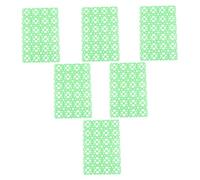 TOGEVAL 6Pcs Anti-scratch Rabbit Cage Mats Pet Foot Pads Non-deformable Plastic Cage Floor Liners for Hamsters Guinea Pigs Chinchillas Small Animals with Random Green Colors Random Color