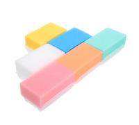TOGEVAL 6pcs Bath Scrubber Set Soft Sensory Training Sponges for Gentle Touch Massage Brushes for Bathing Hand Washing Safe for Sensitive Skin and Easy to Clean