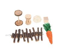 TOGEVAL 6pcs Bunny Toys Boys and Girls Hamster Boredom Breaker Hamster Toys of Chewing for Small Parrot Grinding