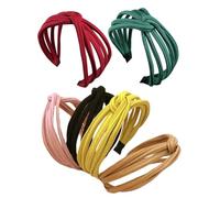 TOGEVAL 6pcs Fabric Covered Wide Headbands for Women Stylish Hair Accessories for Various Hairstyles and Occasions
