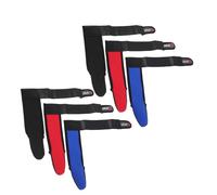 TOGEVAL 6PCS Fishing Gloves Single Finger Anti-slip Casting Protectors with Elastic Band for Unisex Outdoor Use Breathable Finger Stall for Freshwater and Saltwater