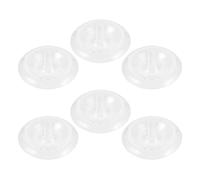 TOGEVAL 6pcs Floating Floral Arrangement Holder Clear Plastic Flower Frog Hydroponic Vase Insert for Water Gardens Ikebana DIY Table Centerpiece Propagation Holder Bowl Flower Arranger