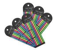 TOGEVAL 6Pcs Fluorescent Sentence Marker Tabs Set Adhesive Colored Sticky Reading Strips for Book Annotation Long and Short Highlighter Tape for Students and Office Note Marking