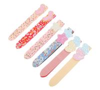 TOGEVAL 6Pcs Glitter Hair Sticker Bands for Women Hair Fringe Fixer Patch Casual Everyday