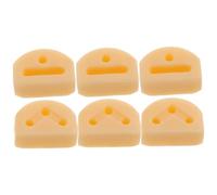 TOGEVAL 6pcs Guitar String Fastener Acoustic Guitar String Locks Classical Beads Nylon Bridge Beads Fastening Ties for Classical Ukulele