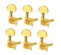 TOGEVAL 6pcs Guitar Tuning Keys Large Handle Tuning Pegs for Electric Wooden Guitars Tuner Parts Machine Heads
