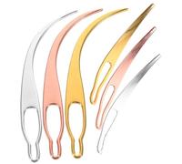TOGEVAL 6pcs Hair Locking Tools Dreadlock Crochet Needles Interlocking Hooks for Braiding and Wearing Extensions Multipurpose Design for Precise Tightening and Styling Locs Suitable for