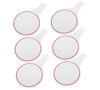 TOGEVAL 6pcs Handheld Foam Whiteboards 20x30cm Single-sided Writable Scoreboards for Voting Auctions Classroom and Office Use