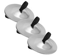 TOGEVAL 6pcs Iron Belly Dance Finger Cymbals with Elastic Bands Lightweight Percussion Instruments for Adults and Polished Finish Musical Props for Parties and Dance Performances