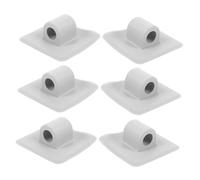 TOGEVAL 6pcs Kayak Motor Mount Kit Inner Diameter Rubber Boat Bracket for Inflatable Canoes Fishing Motor Boats All-Weather Resistant Plastic Accessories with Strong Secure Hold