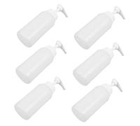 TOGEVAL 6pcs Lotion Pump Dispenser Bottles Thickened Hdpe Liquid Soap Dispenser for Bathroom Kitchen Travel Smooth Hydraulic Pump for Hand Wash Dish Soap Shampoo Lotion
