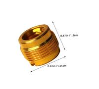 TOGEVAL 6pcs Microphone Stand Nut Nuts Mic Stand Converter Microphone Thread Adapter Male Screw Adapter Thread Screw Attachment Tripod Aluminum Golden