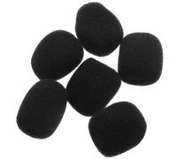 TOGEVAL 6Pcs Mini Windscreen for Lavalier Microphones Portable Headset Covers for Wind Protection Podcasts and Live Performances Compact Design for and Setup