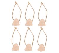 TOGEVAL 6pcs Natural Pink Salt Lick Blocks for Livestock Mineral-rich for Horses Cattle Deer Other Animals Convenient Placement Versatile Feeding Each