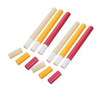 TOGEVAL 6pcs Paper Incense Storage Canisters with Caps for Organized Incense Stick Holder Sturdy Tubes for Home Fragrance Meditation Yoga Accessories Pearl White Red Yellow